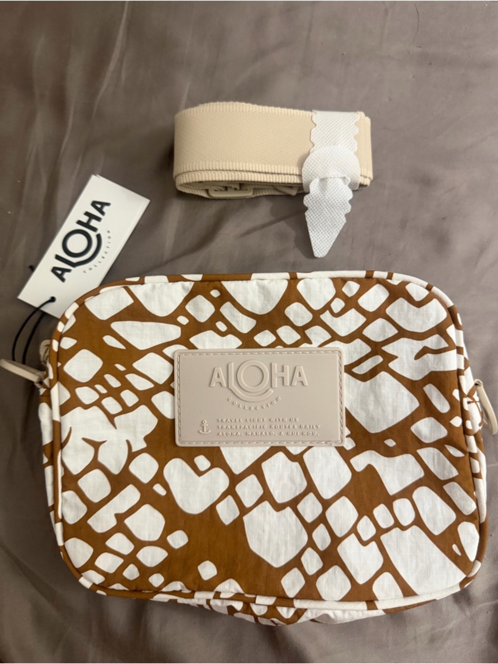 ALOHA Collection textile crossbody bag